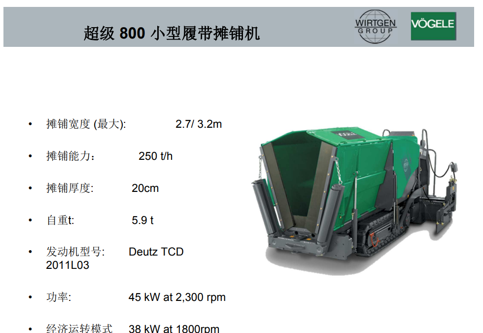 超級800小型履帶攤鋪機